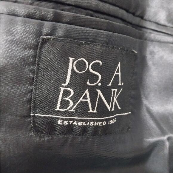 JOSEPH A. BANK! RICH DOVE GRAY 100% PURE WOOL CLASSIC OVERCOAT, TRENCH! SZ 50L - Picture 10 of 12